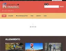 Tablet Screenshot of obiettivorunning.com